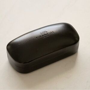 Coach Clamshell Sunglasses Case Black Hard Shell